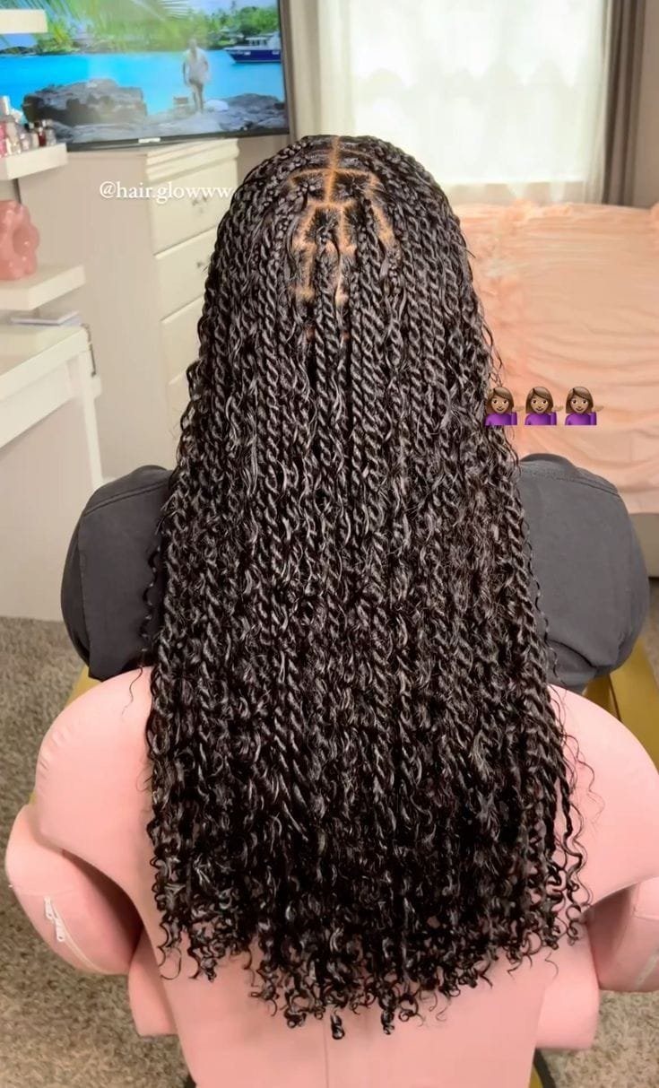 Client braid style by Lydia's Braiding